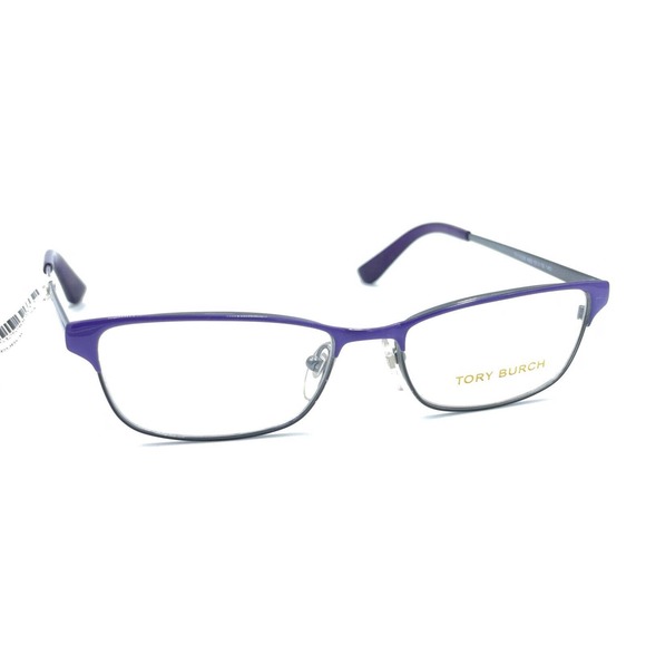 Tory Burch TY1036 490 Purple Gray Rectangular Eyeglasses Frames 51-16 140 Women - Picture 8 of 12